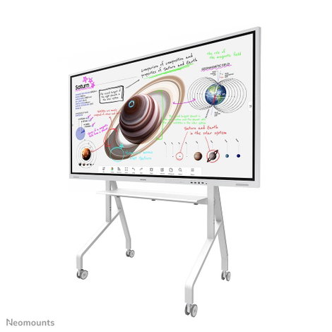 Neomounts FL50-525WH1 TV kocsi 139,7 cm (55) - 215,9 cm (85) Állítható magasságú 3. kép