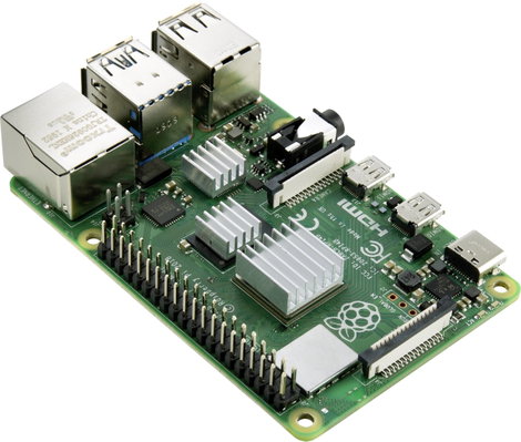 TRU COMPONENTS PCooler Hűtőborda készlet Alkalmas: Raspberry Pi, Banana Pi Ezüst 5. kép