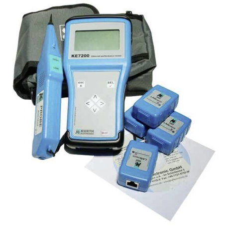 Kurth Electronic KE7200 PRO Kit Hálózatellenőrző készülék Folytonosság, Azonosító, Vezeték keresés,