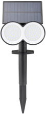 Napelemes fali/leszúrható spotlámpa, hidegfehér LED 0,9 W, fekete, Sygonix SY-5770784 2. bélyegkép