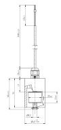 REED Electronics RCS-Ø40/61-R1/8-PO/S-L44-P25-3mPVC Úszókapcsoló 25 V/AC, 50 V/DC 1 nyitó IP68 1 db 2. bélyegkép