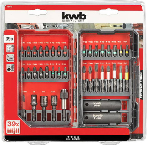 kwb 109010 Bit készlet 39 részes 2. kép