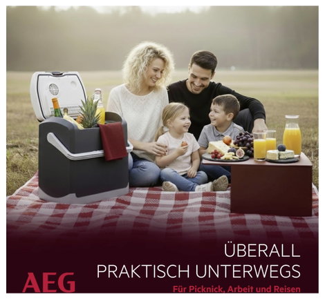 AEG KK20 Hűtőláda EEK: D (A - G) Termoelektromos Fekete, Szürke 16. kép