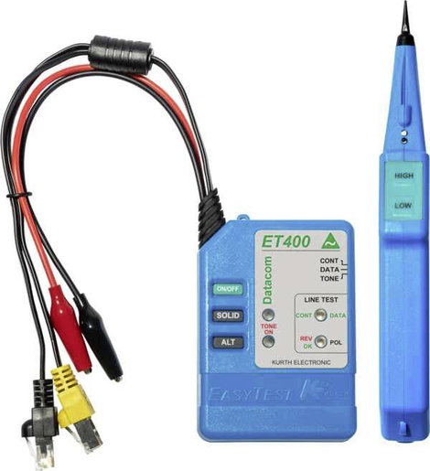 Kurth Electronic KE401 Vezetékkereső Folytonosság, Azonosító, Vezeték keresés, Megszakítás