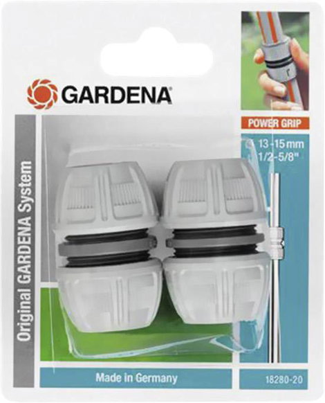 GARDENA 18280-20 Műanyag Tömlőjavító darab 13 mm (1/2) Ø 2 részes készlet 2. kép
