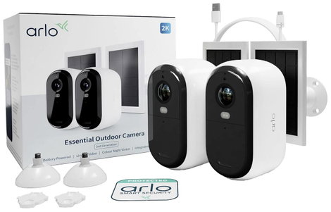 ARLO BUNDLE ESSENTIAL2 2K OUTDOOR CAMERA 2-PACK + 2-SOLAR PANEL VMK3250-100EUS IP-Megfigyelő kamera  2. kép