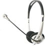 Renkforce Számítógép On Ear headset Vezetékes Stereo Fekete, Ezüst Hangerő szabályozás 3. bélyegkép