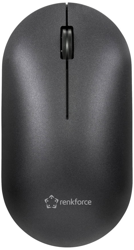 Renkforce RF-WM-200 WLAN egér Vezeték nélküli, Bluetooth™ Optikai Fekete 3 Gombok 800 dpi, 1200 dpi, 2. kép