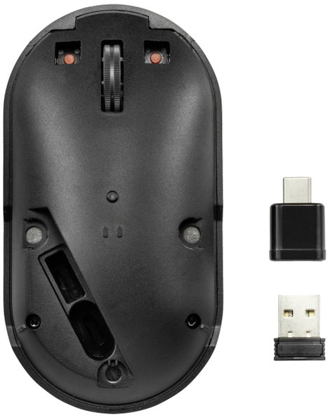 Renkforce RF-WM-200 WLAN egér Vezeték nélküli, Bluetooth™ Optikai Fekete 3 Gombok 800 dpi, 1200 dpi, 4. kép