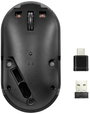 Renkforce RF-WM-200 WLAN egér Vezeték nélküli, Bluetooth™ Optikai Fekete 3 Gombok 800 dpi, 1200 dpi, 4. bélyegkép