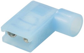 TRU COMPONENTS TC-11599320 Csúszósarus hüvely Dugasz szélesség: 6.3 mm Dugaszolási vastagság: 0.8 mm