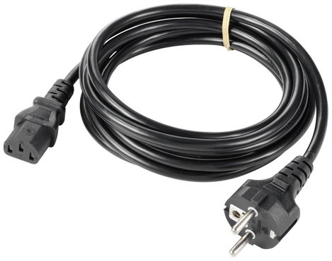 Sygonix SY-5243888 Hidegkészülékek Csatlakozókábel Fekete 3.00 m 2. kép