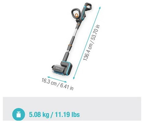 GARDENA AquaBrush Universal P4A 14842-55 Akkus multi tisztító 18 V 2. kép