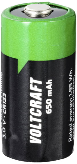 VOLTCRAFT Speciális akku CR 123 Lítium 3 V 650 mAh