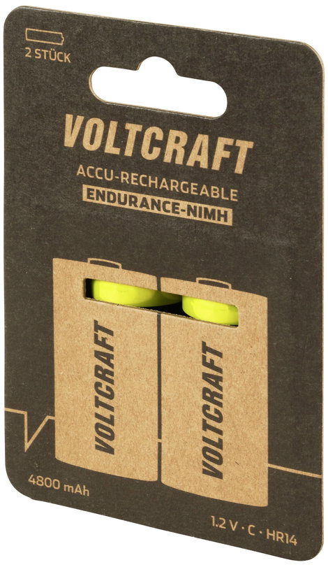 Babyakku VOLTCRAFT Endurance NiMH 1.2 V 4800 mAh 2 db 3. kép