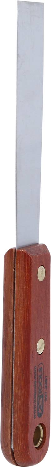 KS Tools 907.2261 Rozsdamentes acél spatula, 25mm, fa nyéllel 4. kép