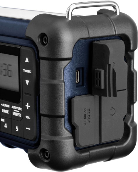 Sangean MMR-99 Kültéri rádió DAB+, DAB, URH Vészhelyzeti rádió, Bluetooth® Napelem, Fröccsenő víz el 4. kép