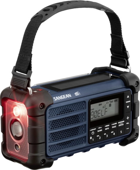 Sangean MMR-99 Kültéri rádió DAB+, DAB, URH Vészhelyzeti rádió, Bluetooth® Napelem, Fröccsenő víz el 6. kép