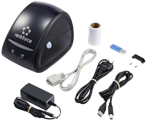 Renkforce RF-5469250 Címkenyomtató Termodirekt 203 x 203 dpi Etikett szélesség (max.): 85 mm USB, RS 6. kép
