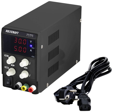 Szabályozható labortápegység 1x 0 - 30 V 0 - 5 A 150 W, VOLTCRAFT ESP-3005S 5. kép