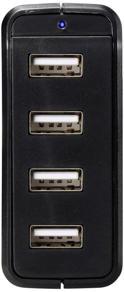 VOLTCRAFT UC-4AXX001 USB-s töltőkészülék 24 W Beltér Kimeneti áram (max.) 4.8 A Kimenetek száma: 4 x 2. kép