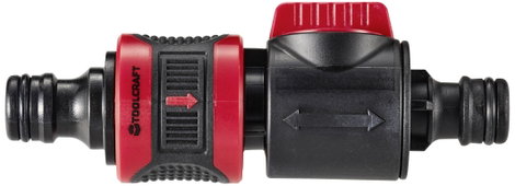 TOOLCRAFT TO-8809740 Műanyag Kuplung Dugaszolós csatlakozó Szabályozó szeleppel 3. kép