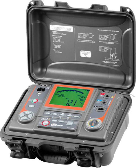 Sonel MIC-5005 Szigetelésmérő műszer Kalibrált (ISO) 250 V, 500 V, 1000 V, 2500 V, 5000 V 15 TΩ 2. kép