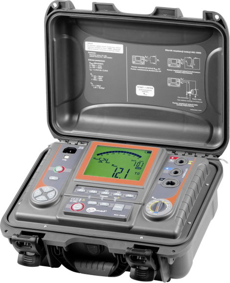Sonel MIC-5005 Szigetelésmérő műszer Kalibrált (ISO) 250 V, 500 V, 1000 V, 2500 V, 5000 V 15 TΩ 3. kép