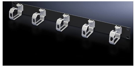 Rittal 7159017 19 coll Rendezőpanel 1 ME Mélyfekete (RAL 9005)