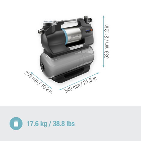 GARDENA 09068-61 Házi vízmű 6300 SilentComfort 230 V 6300 l/óra 9. kép