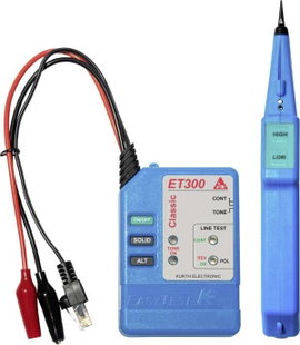 Kurth Electronic KE301 Vezetékkereső Folytonosság, Azonosító, Vezeték keresés, Megszakítás