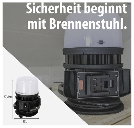 Brennenstuhl Multi Battery 12050 MH Akkus építkezési fényszóró EEK E (A - G) 100 W 12000 lm Hidegfeh 10. kép