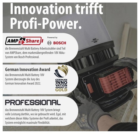 Brennenstuhl Multi Battery 12050 MH Akkus építkezési fényszóró EEK E (A - G) 100 W 12000 lm Hidegfeh 8. kép