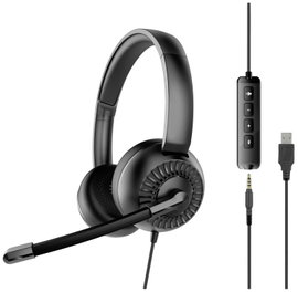 SpeedLink METIS On Ear headset Vezetékes Stereo Fekete Headset, Hangerő szabályozás, Mikrofon némítá