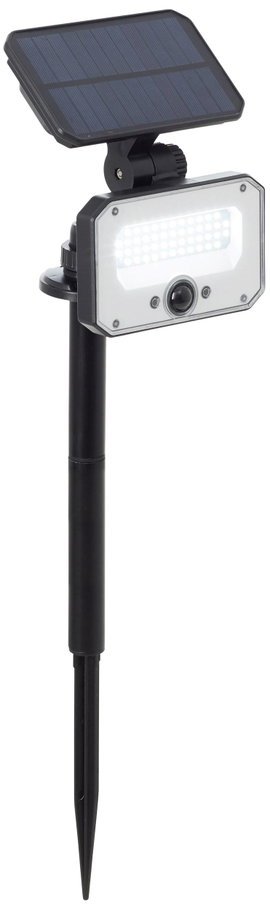 Brilliant Napelemes kerti lámpa mozgásjelzővel Joplin G40426/06 LED modul 7 W Melegfehér Fekete