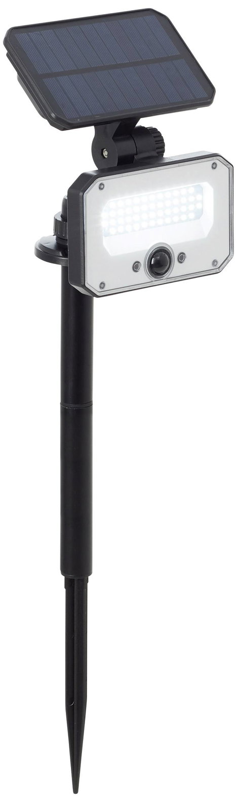 Brilliant Napelemes kerti lámpa mozgásjelzővel Joplin G40426/06 LED modul 7 W Melegfehér Fekete