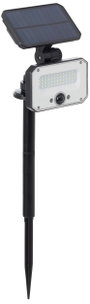 Brilliant Napelemes kerti lámpa mozgásjelzővel Joplin G40426/06 LED modul 7 W Melegfehér Fekete 2. bélyegkép