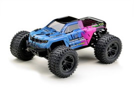 Absima MINI AMT Rózsaszín, Kék Brushed 1:16 RC modellautó Elektro Monstertruck 4WD RtR 2,4 GHz