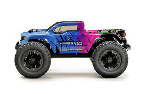 Absima MINI AMT Rózsaszín, Kék Brushed 1:16 RC modellautó Elektro Monstertruck 4WD RtR 2,4 GHz 4. kép