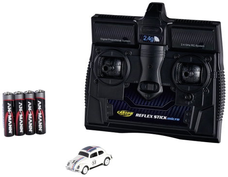 Carson Modellsport 500504153 VW Beelte Rallye 1:87 RC modellautó Elektro Közúti modell