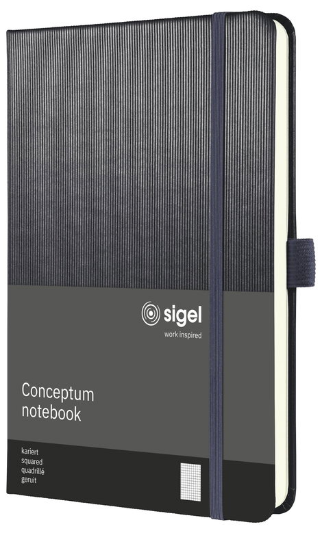Sigel Conceptum CO404 Jegyzettömb kockás Szürke Lapok száma: 97 DIN A5 álló 5. kép