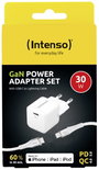 Intenso W30C GaN + C315L USB-s töltőkészülék Beltér Kimeneti áram (max.) 3 A Kimenetek száma: 1 x US 2. bélyegkép