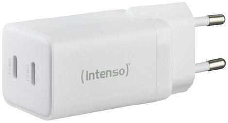 Intenso W40CC GaN USB-s töltőkészülék 40 W Beltér Kimeneti áram (max.) 3 A Kimenetek száma: 2 x USB- 4. kép
