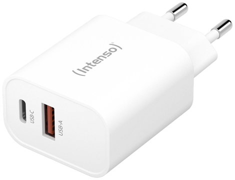 Intenso W30AC USB-s töltőkészülék 30 W Beltér Kimeneti áram (max.) 3 A Kimenetek száma: 2 x USB-A, U
