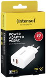 Intenso W30AC USB-s töltőkészülék 30 W Beltér Kimeneti áram (max.) 3 A Kimenetek száma: 2 x USB-A, U 3. bélyegkép