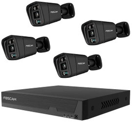 Foscam FN9108E-B4-2T black LAN IP-Megfigyelő kamera készlet8 csatornás4 db kamerával3840 x 2160 pixe