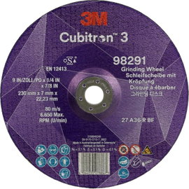 Cubitron 98291 Csiszolókorong Ø 230 mm Furat átmérő 22.23 mm 10 db