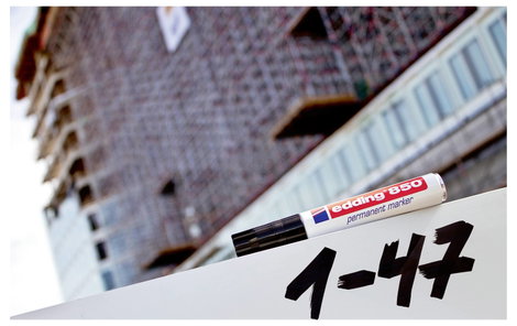 Edding 4-850-1-4001 Permanent marker Fekete Vízálló: Igen 3. kép