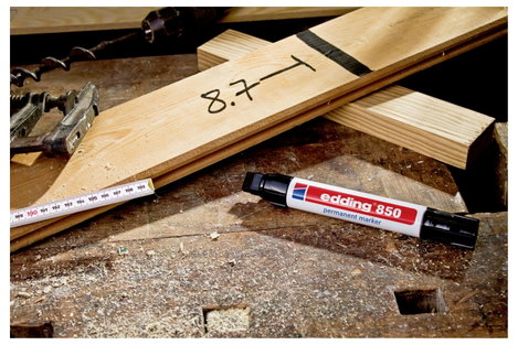 Edding 4-850-1-4001 Permanent marker Fekete Vízálló: Igen 7. kép