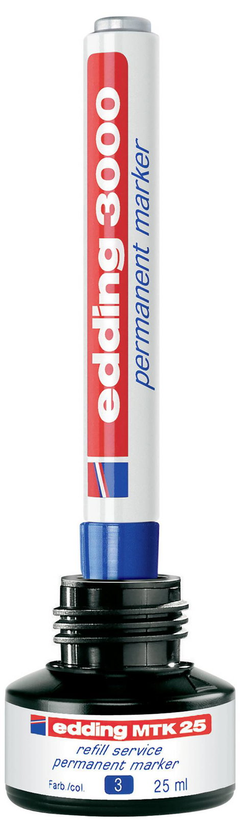 Edding 4-3000-4-1001 Permanent marker Fekete Vízálló: Igen 13. kép